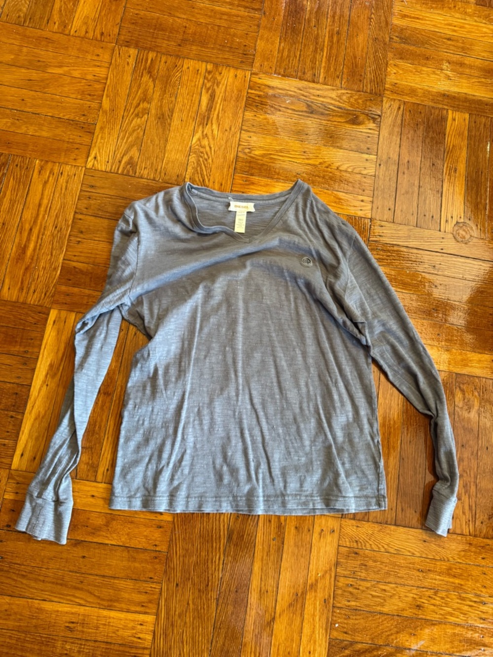 Diesel Gray Long Sleeve Tee vintage amazing material high quality